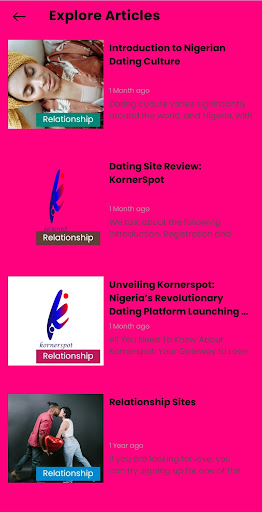 Android application KornerSpot screenshort