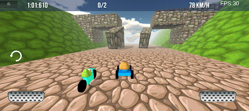 Android application Potaty Racing 3D screenshort