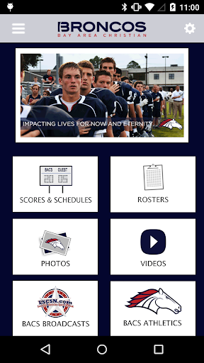 Android application Bay Area Christian Athletics screenshort