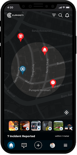 Android application Curiociti screenshort