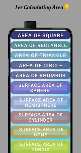 Area & Volume Calculator Screen 2