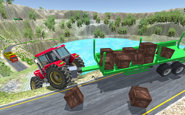 #3. Tractor Trolley Farming Game (Android) By: planet360games