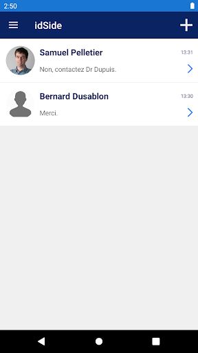 Android application id.texto screenshort