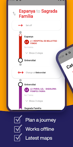 Barcelona Metro Map & Routing Screenshot 3 - AppWisp.com