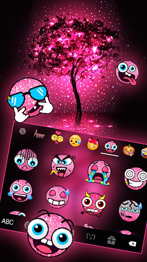 Neon Pink Galaxy Theme Screenshot 3 - AppWisp.com