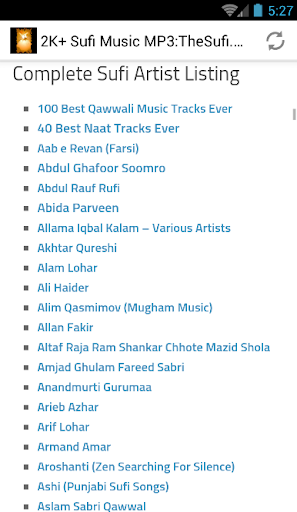 5000 Sufi Music MP3: TheSufi.c Screen 2