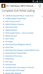 5000 Sufi Music MP3: TheSufi.c Screenshot