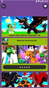 Dragon Pets Mod for Minecraft