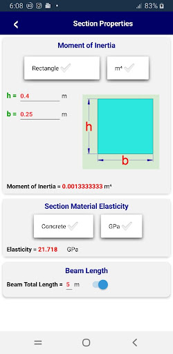 Beam Analysis Pro Screen 2