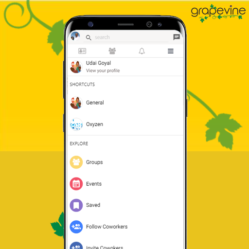 Android application Grapevine screenshort
