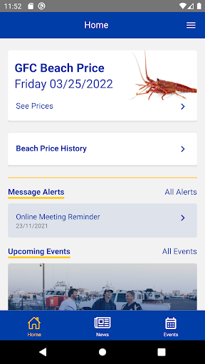 Android application GFC Member App screenshort