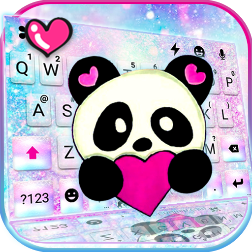 Galaxy Heart Panda Theme  Icon