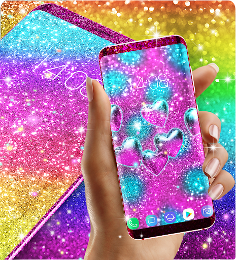 Colorful glitter wallpapers