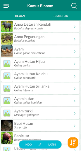 Kamus Latin Hewan & Tumbuhan B Screen 2