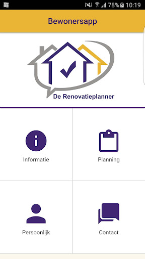 Android application Bewonersapp screenshort