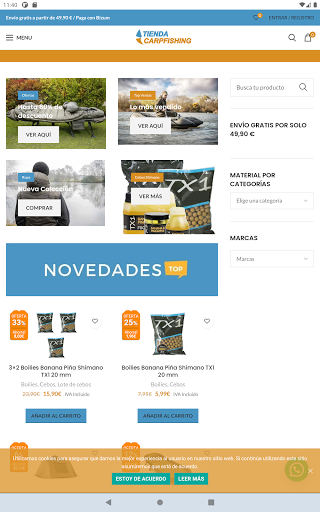 Tienda Carpfishing Screen 3