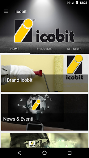 Android application icobit screenshort