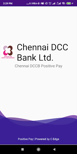 Android application Chennai DCCB Positive Pay screenshort