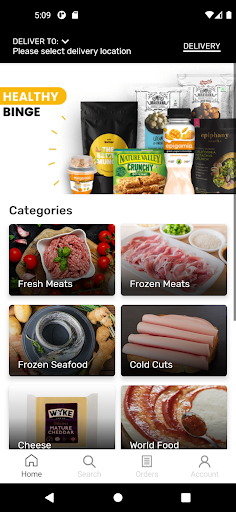 Android application Epicure Gourmet: Meat Seafood screenshort