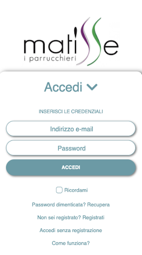 Android application Matisse I Parrucchieri screenshort