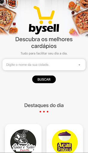 Android application bysell delivery screenshort