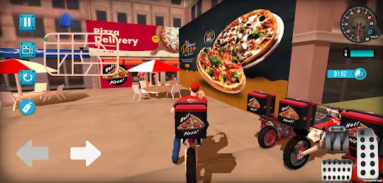 Pizza Delivery Bike Simulator