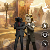 Toilet Shooter FPS Clock Man