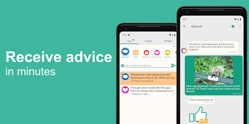 Android application CoVerse - Advice and Chat screenshort