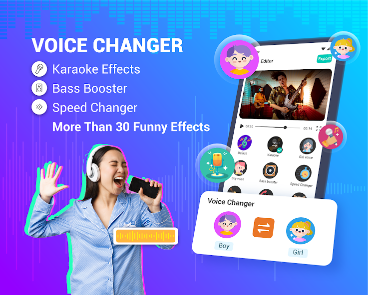Voice Changer - Audio Effects (Best for Noise-Free Recording & Editing)