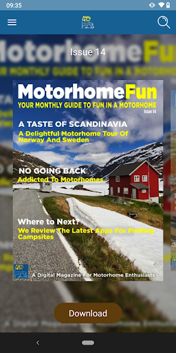 Android application MotorhomeFun Magazine screenshort