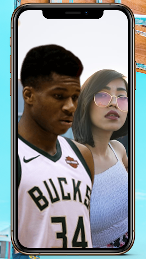 Selfie with Giannis  -  Basketball Photo Editor