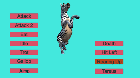 Zebra Jump Gallop Eat Walk
