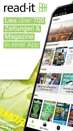 Android application read-it: Zeitungen & Magazine screenshort
