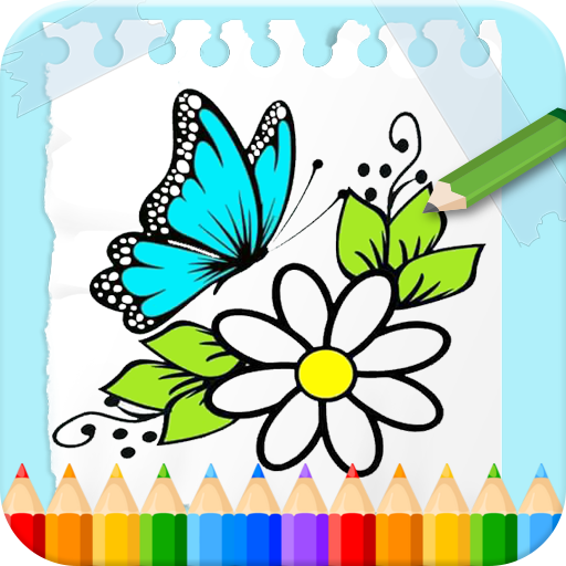 Flowers Coloring Book logo