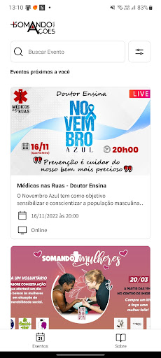 Android application Somando Mais Ações screenshort