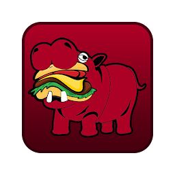 图标图片“Hippo burger”