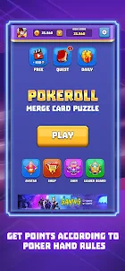 Pokeroll: merge card puzzle
