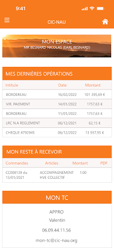 CICNAU Négoce Screen 2