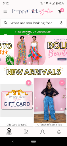 Android application Preppy Chicks Boutique screenshort