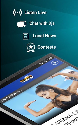 Screenshot of 100.5 The River (WTRV)
