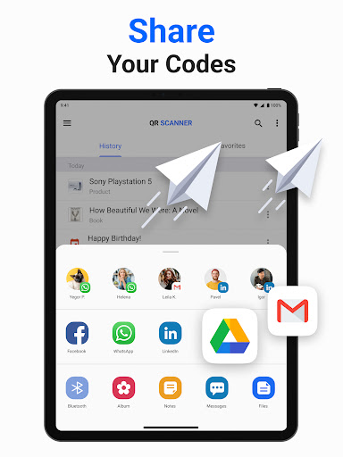 Screenshot of QR Code & Barcode Scanner Plus