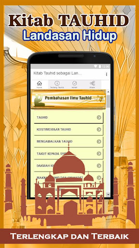 Android application Kitab Tauhid Landasan Hidup screenshort