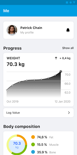 Asdrubal health & training Screen 3