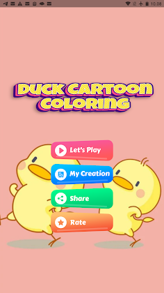 duck cartoon coloring game - Screenshot 1