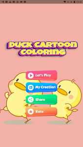 duck cartoon coloring game