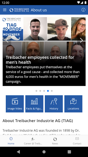 Android application myTIAG screenshort