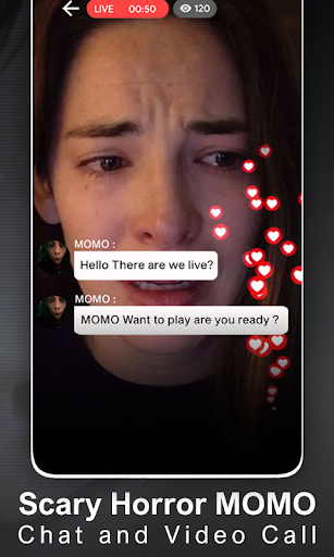 Scary MOMO Chat And Video Call Screenshot 2 - AppWisp.com