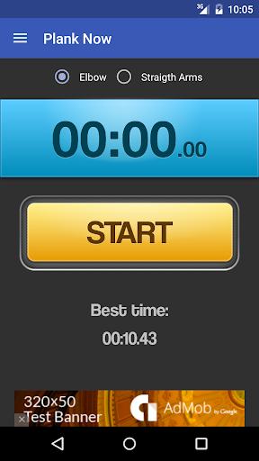 Android application Planking screenshort