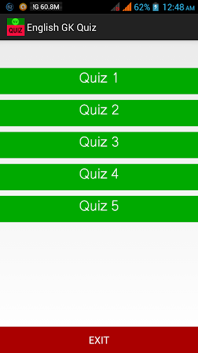 GK Quiz in English Screen 2