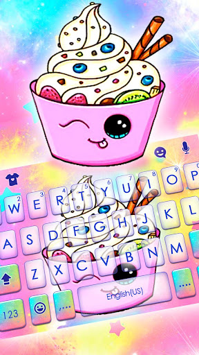 Android application Kawaii Ice Cream Keyboard Them screenshort